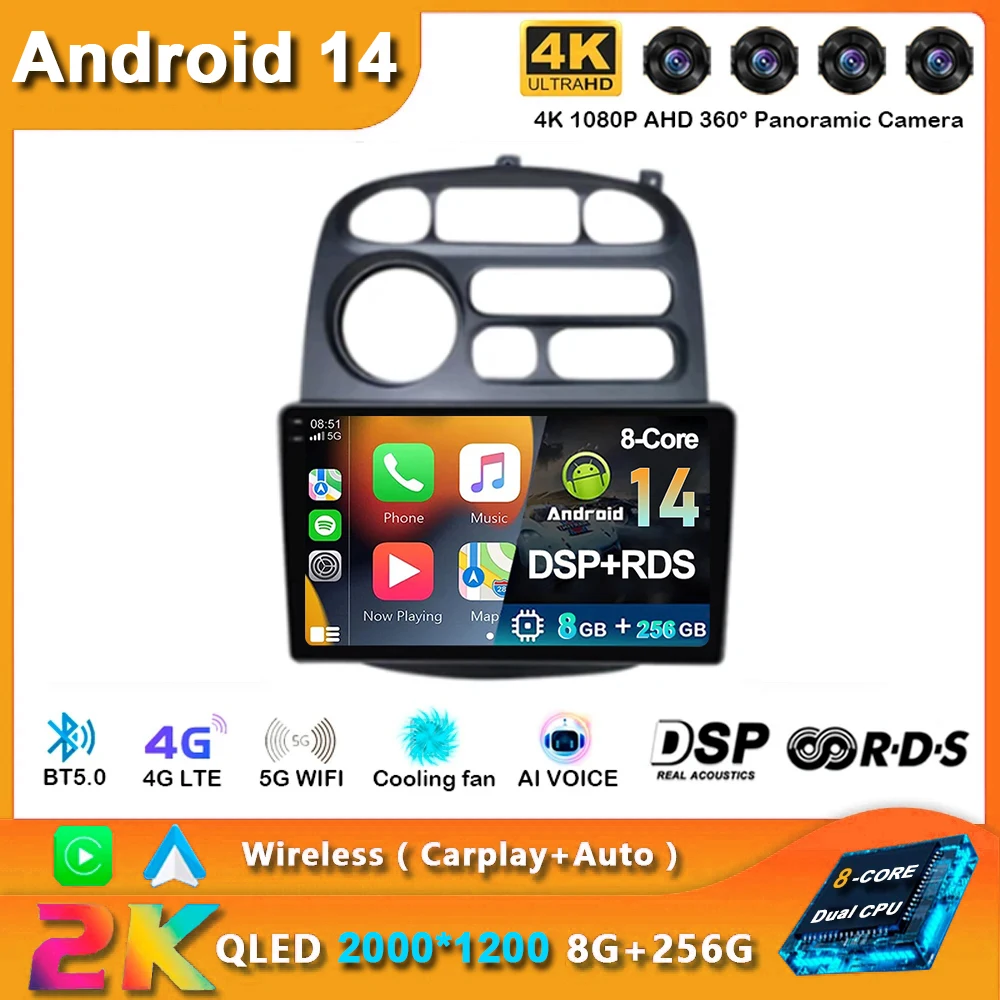 

Android 14 For JAC Refine 2012 - 2015 For Hyundai H-1 Starex 1997 - 2007 Car Radio GPS Navigation Stereo Video Wifi No 2din DVD