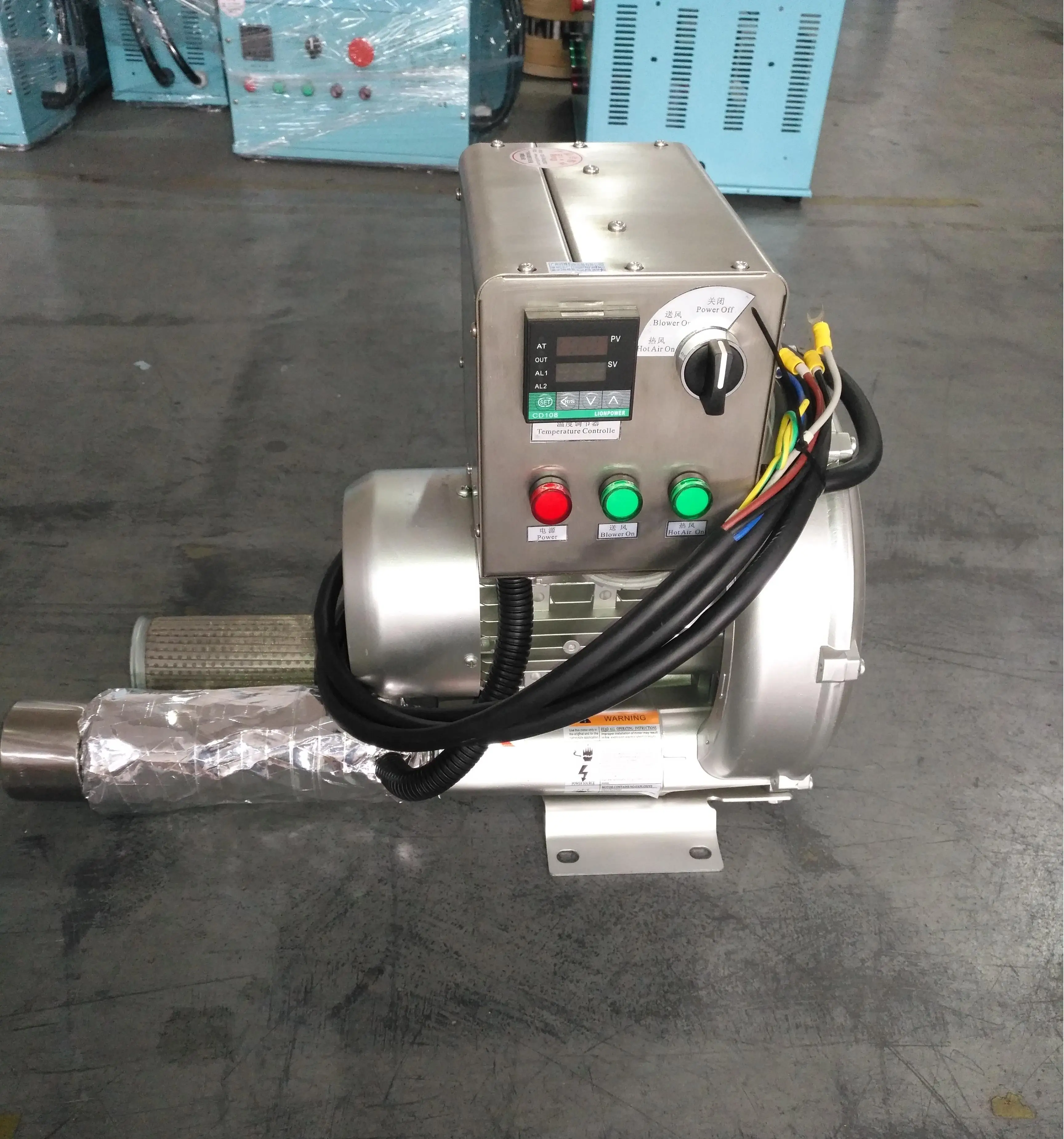 

2026 New Stainless Steel Preheater Machine Portable 3000W 50HZ 220V Single-phase Hot Air Blower Industrial For Cable & Wire Preh