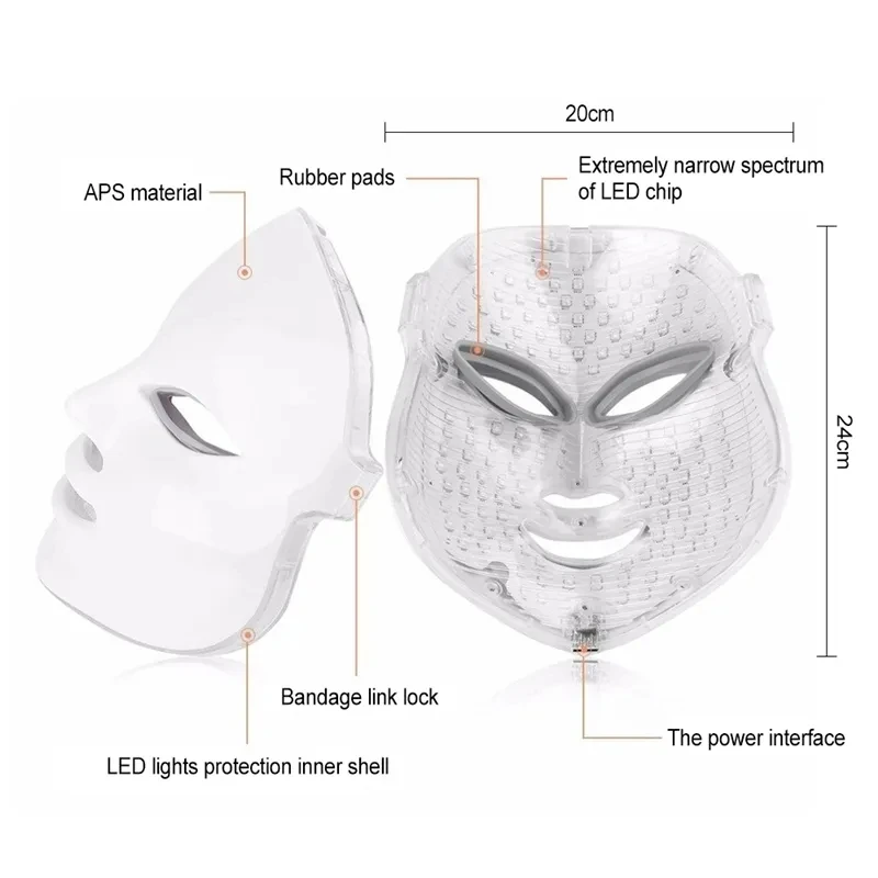 Color Light Electric LED photon masque rajeunissant la peau anti - acné traitement anti - rides Beauty Meter home salon