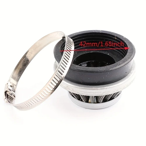 Imagen 2 del producto Carburador de 2 tiempos con filtro de aire Pod, tubo de entrada del colector para 43cc, 47cc, 49cc, refrigerado por aire, Mini ATV Quad Dirt Pocket Bike