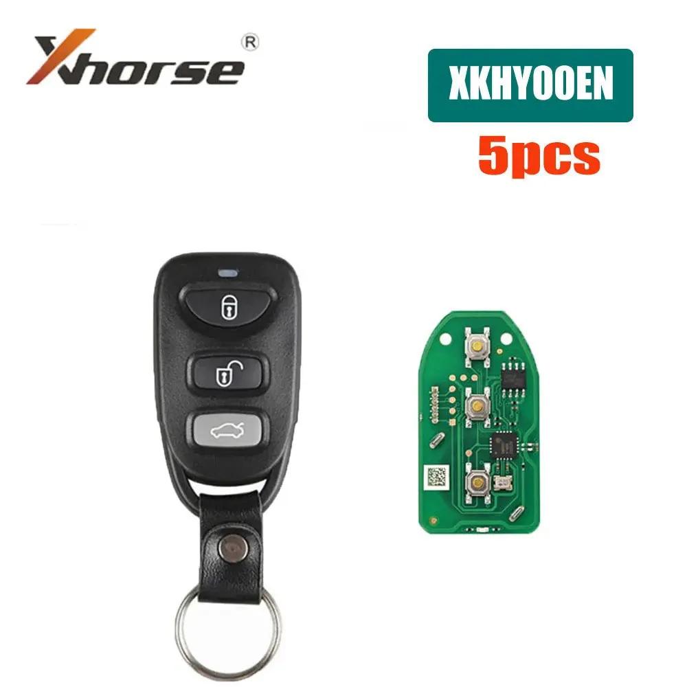 

5PCS/LOT Xhorse XKHY00EN Universal Wire Remote Key for Hyundai Type VVDI2 Car Remote Key 3 Buttons X007 English Version Car Keys