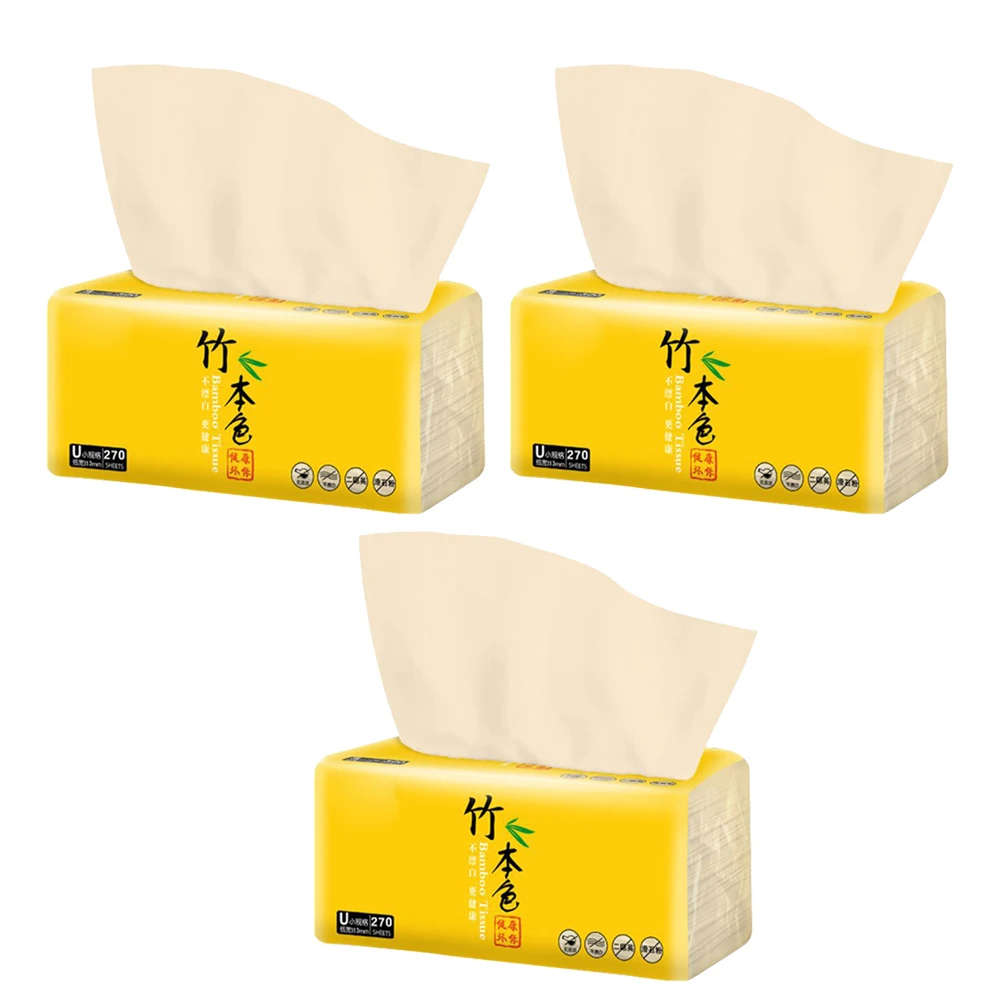 

3 Bags Disposable Facial Towels Bamboo Pulp Soft Ultra Thin Moisture Absorption Wet Dry Makeup Removal Skin Cleaning
