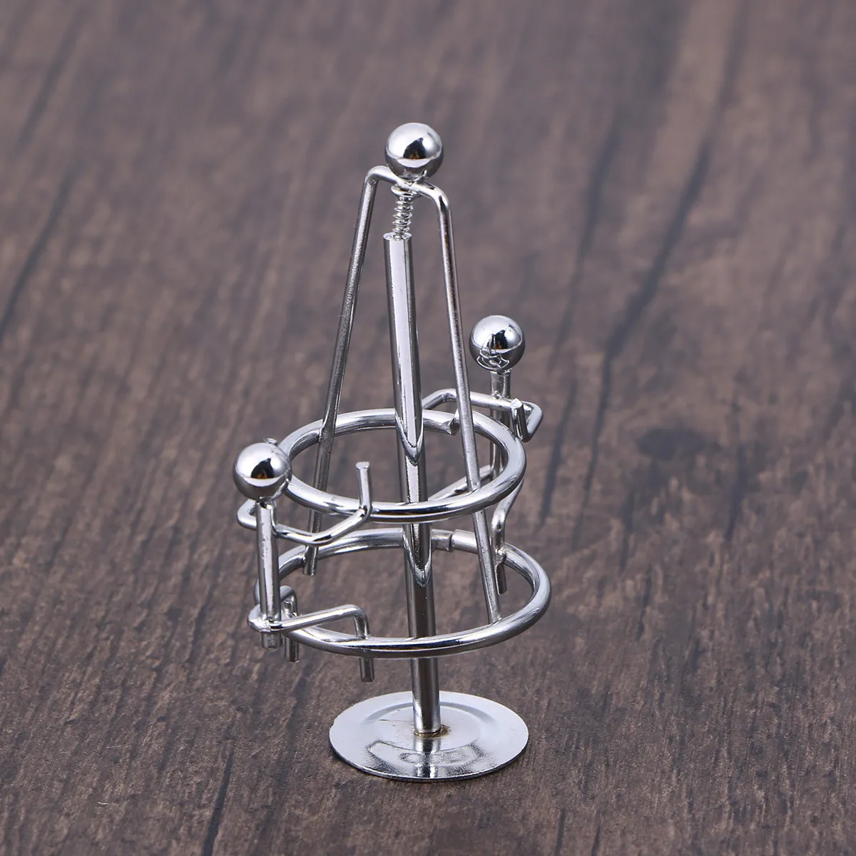 Iron Balance Ball Swinging Cradle Metal Desktop Decoration Science Physics Office Home Decor Cool Gift for Birthday Holiday