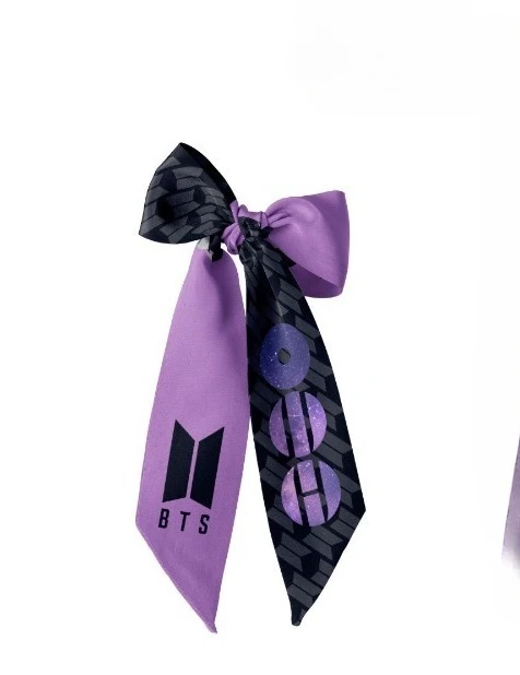 Hot BT21 Cute Merchandise Support Ribbon Scarf, Creative and Personalized Hair Tie Wrist Scarf, High-appearance-value Small Gift - view 3