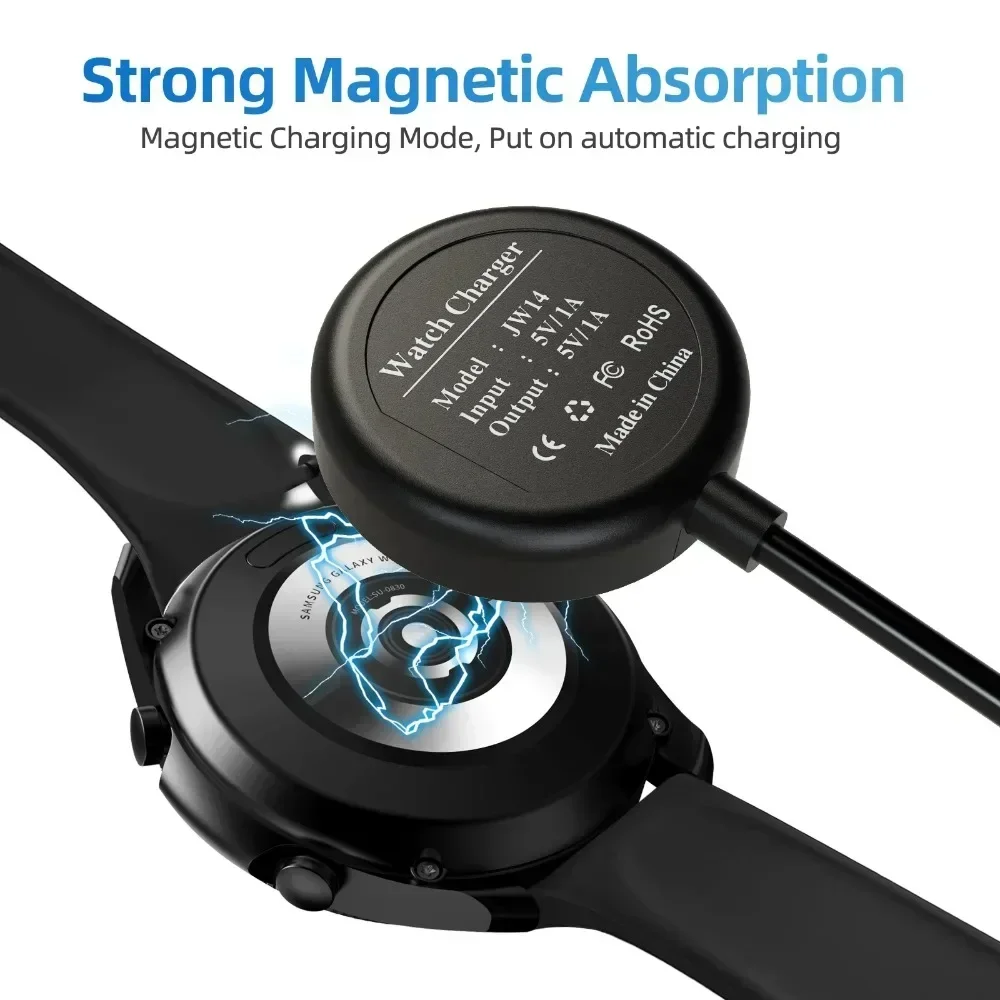 Para Samsung Galaxy Watch 7/6/5 Pro/4/4 cargadores clásicos cargador de USB-C accesorios de reloj inteligente cargador estación de carga rápida