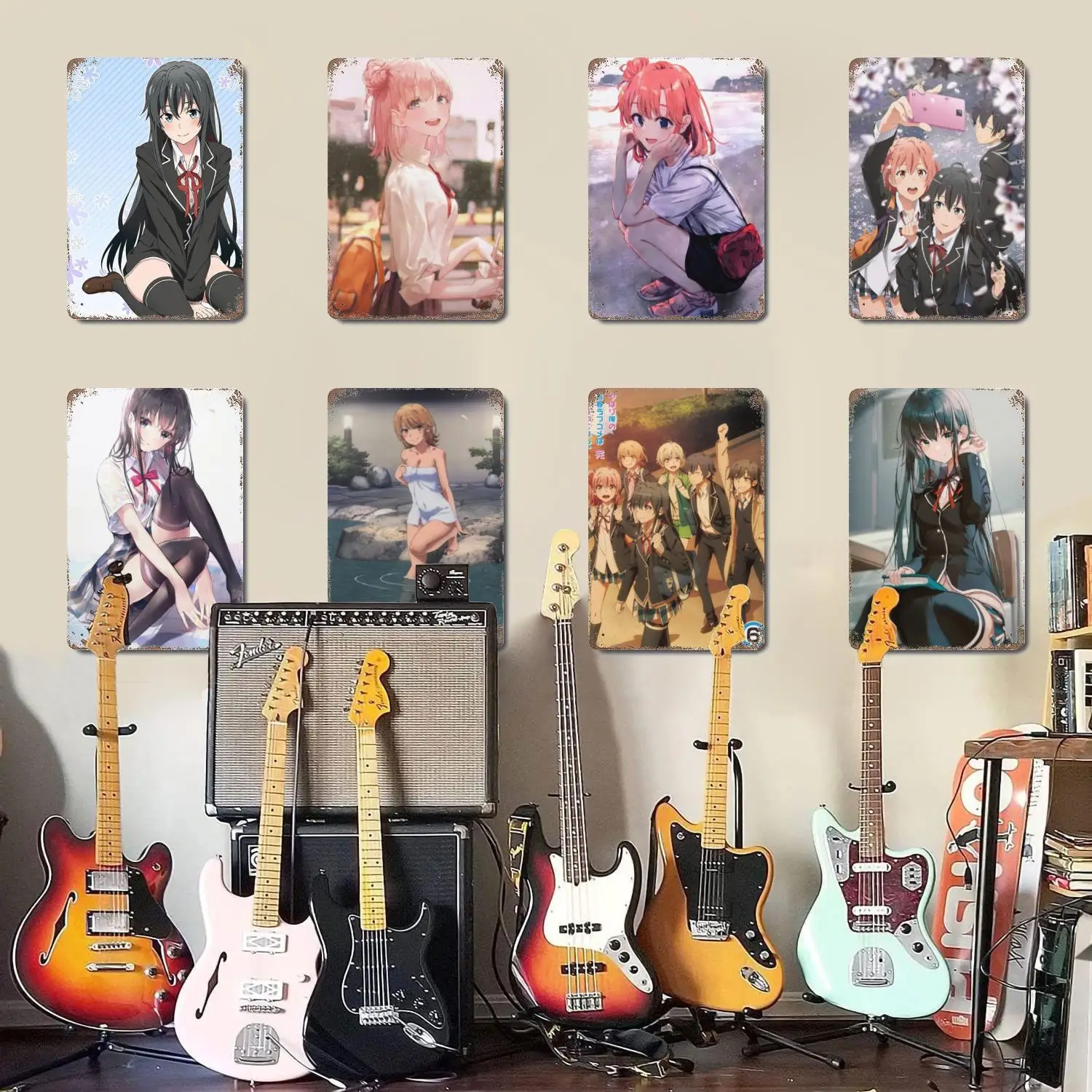 

Oregairu мультяшные металлические вывески настенный декор винтажные жестяные вывески капитан металлический плакат Декор для бара, паба, клуба, украшение стены