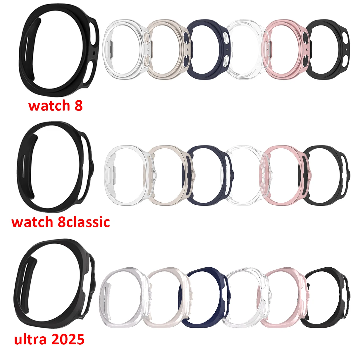 PC Case for Samsung Galaxy Watch8 40mm 44mm ultra 2025 47mm Cover Protective for Galaxy Watch 8Classic 46mm Hollow Out Shell
