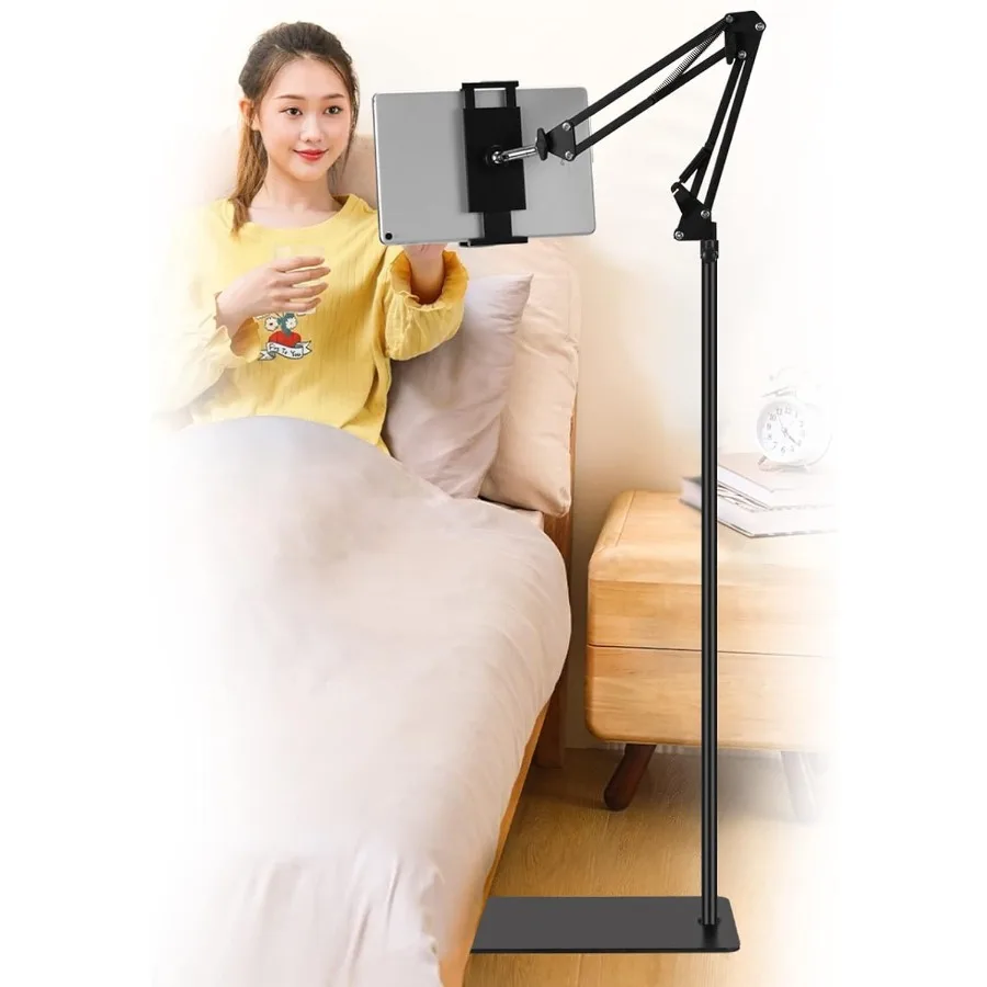 

Tablet Floor Stand Adjustable Universal 360degree Rotatable Metal Tablet Holder Phone Stand for iPad iPhoneX iPad Pro or Other