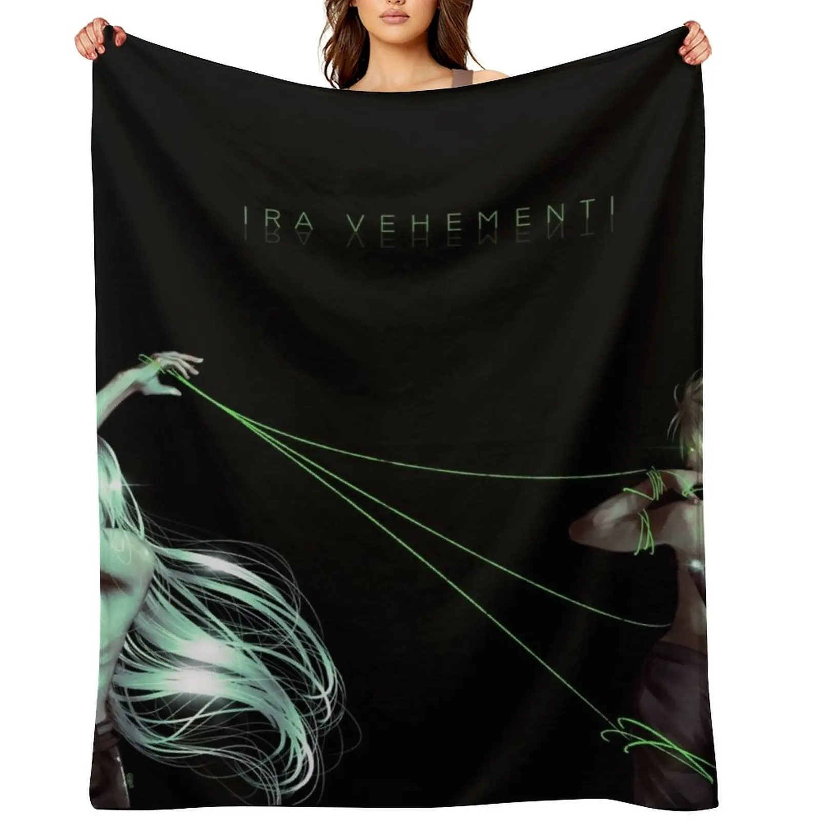 

(HD adjourned) Sephiroth and Cloud Throw Blanket wednesday Decorative Beds Flannel blankets ands Blankets