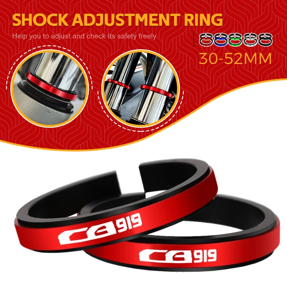 

FOR HONDA CB919 HORNET 2001-2008 Motorcycle Adjustment Shock Absorber Auxiliary Rubber Ring CNC Accessories Fit 30MM-52MM