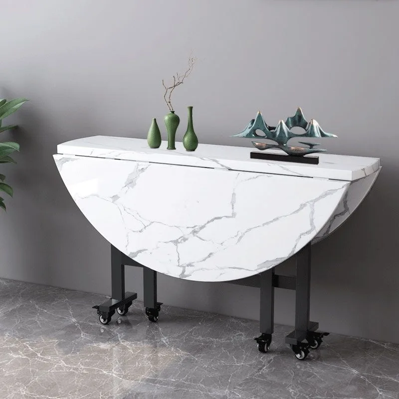 100/120cm round Dining Table for Home Living Room Portable Foldable And Storage Table for Kitchen And Restaurant