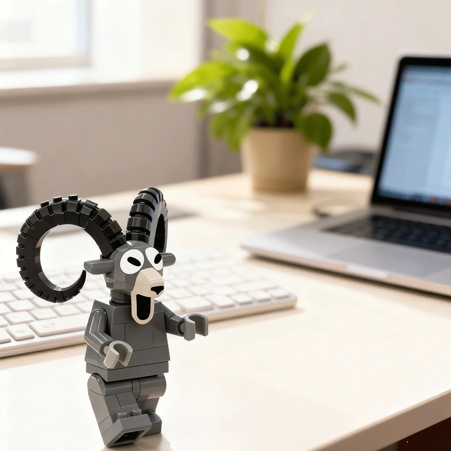 99 ليلة في الغابة الغزلان البومة الماعز الوحش اللبنات مجموعة نموذج تجميعها اللبنات تمثال لعب الأطفال