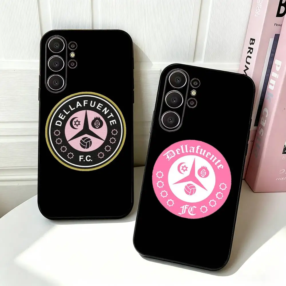 D- Dellafuente-FC Phone Case For Samsung S26,S24,S21,S22,Plus S23,S30,Ultra,S20,Fe,Black Soft Silicone