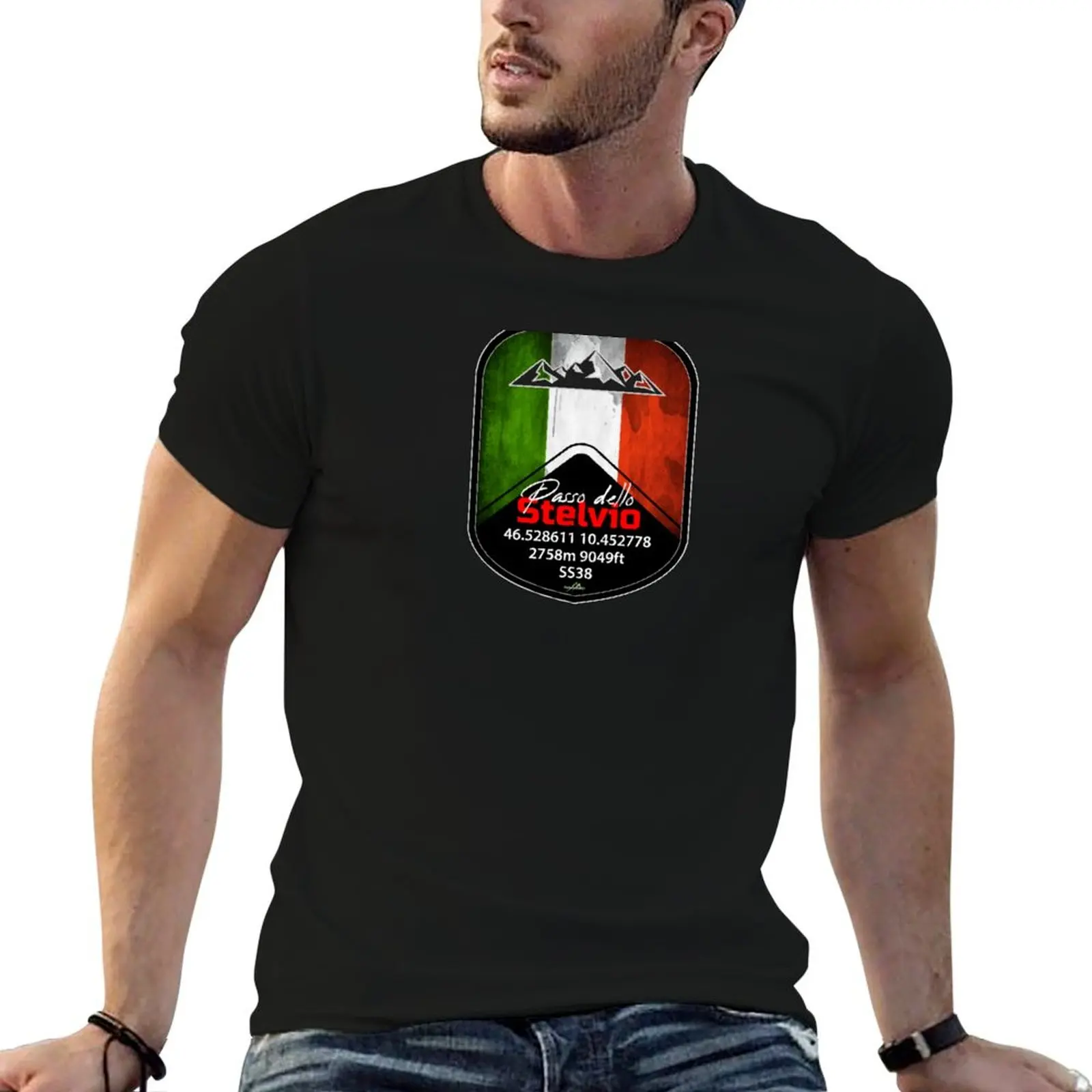 Stelvio Pass - Passo Dello Stelvio Sticker & T Shirt Italy Italia T-Shirt Work Utility Short Sleeve Shirt