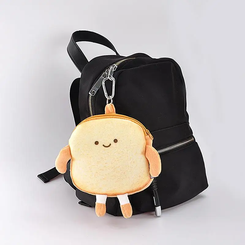 JXCoin-Porte-monnaie à fermeture éclair pour femmes et filles, sac à dos en peluche, pendentif mignon, petite poche à monnaie