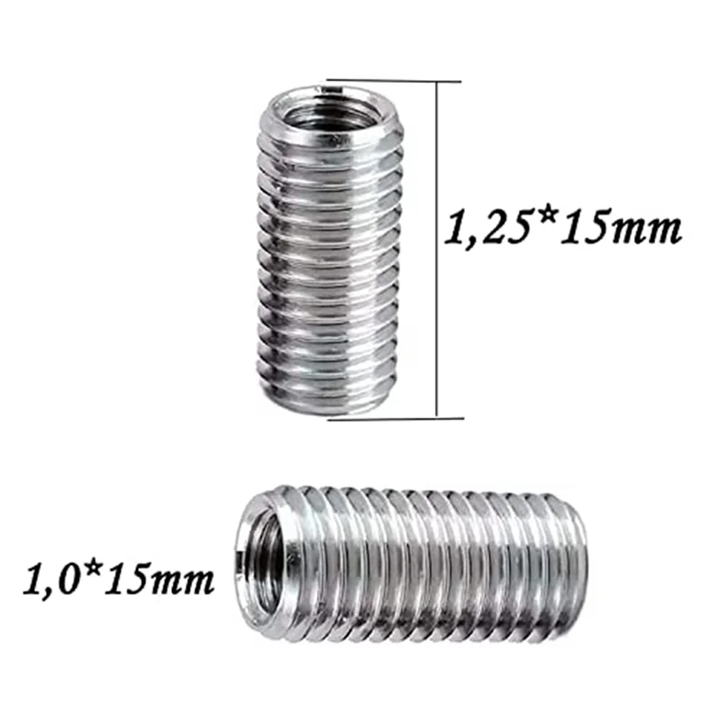 20 Pcs Thread Reducing Nuts, M8 Male to M6 Female Thread Screw Sleeve Bolt Conversion Nuts, Threaded Reducers AdaptersAB32