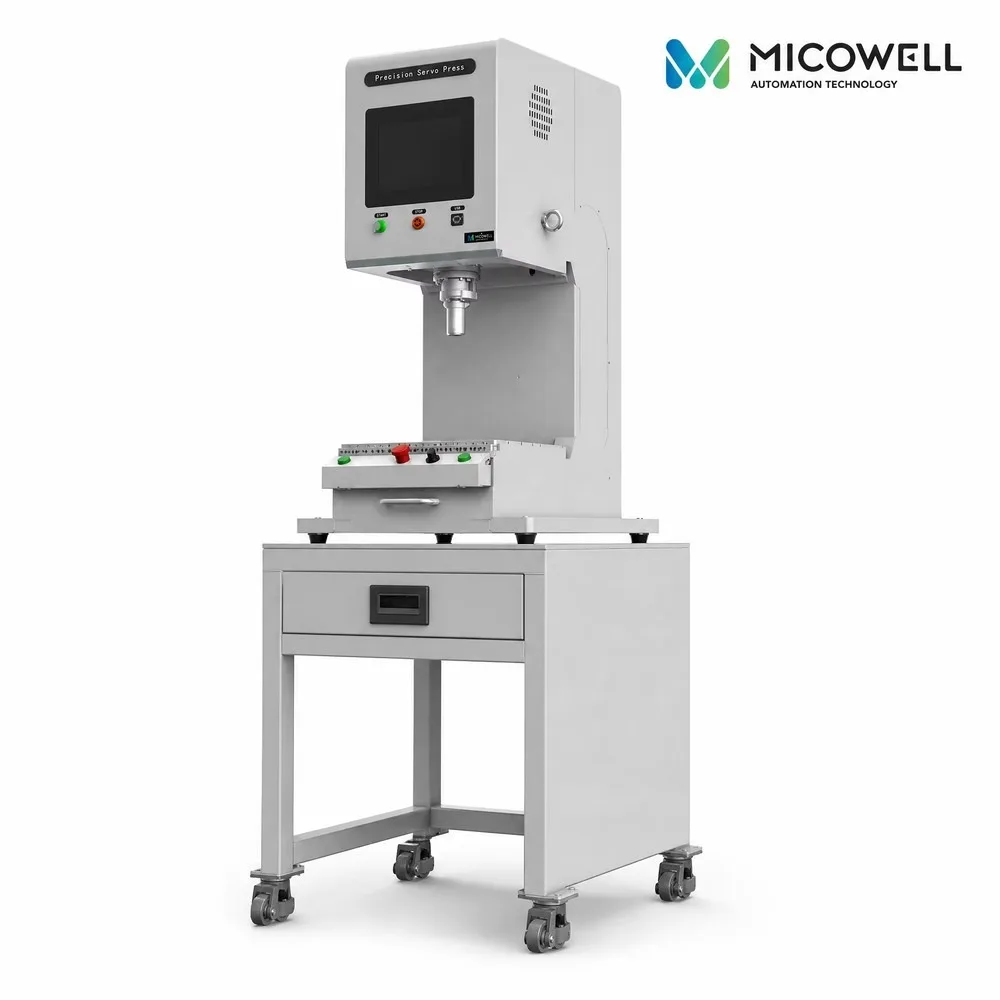 High Precision C-Frame Servo Press with Programmable Force Displacement Control for Automotive Parts Assembly