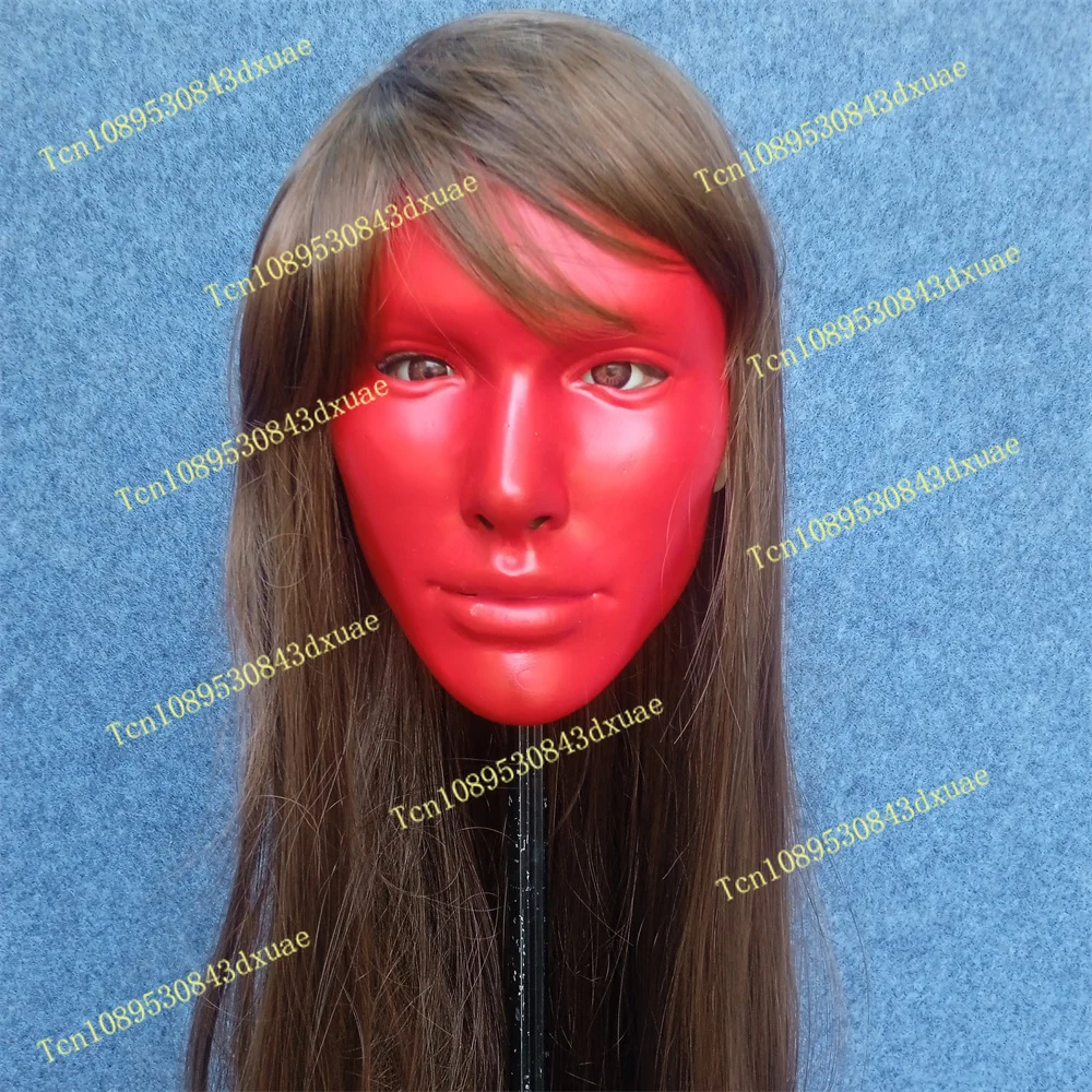 

Wax figure, European beautiful woman II, red mask