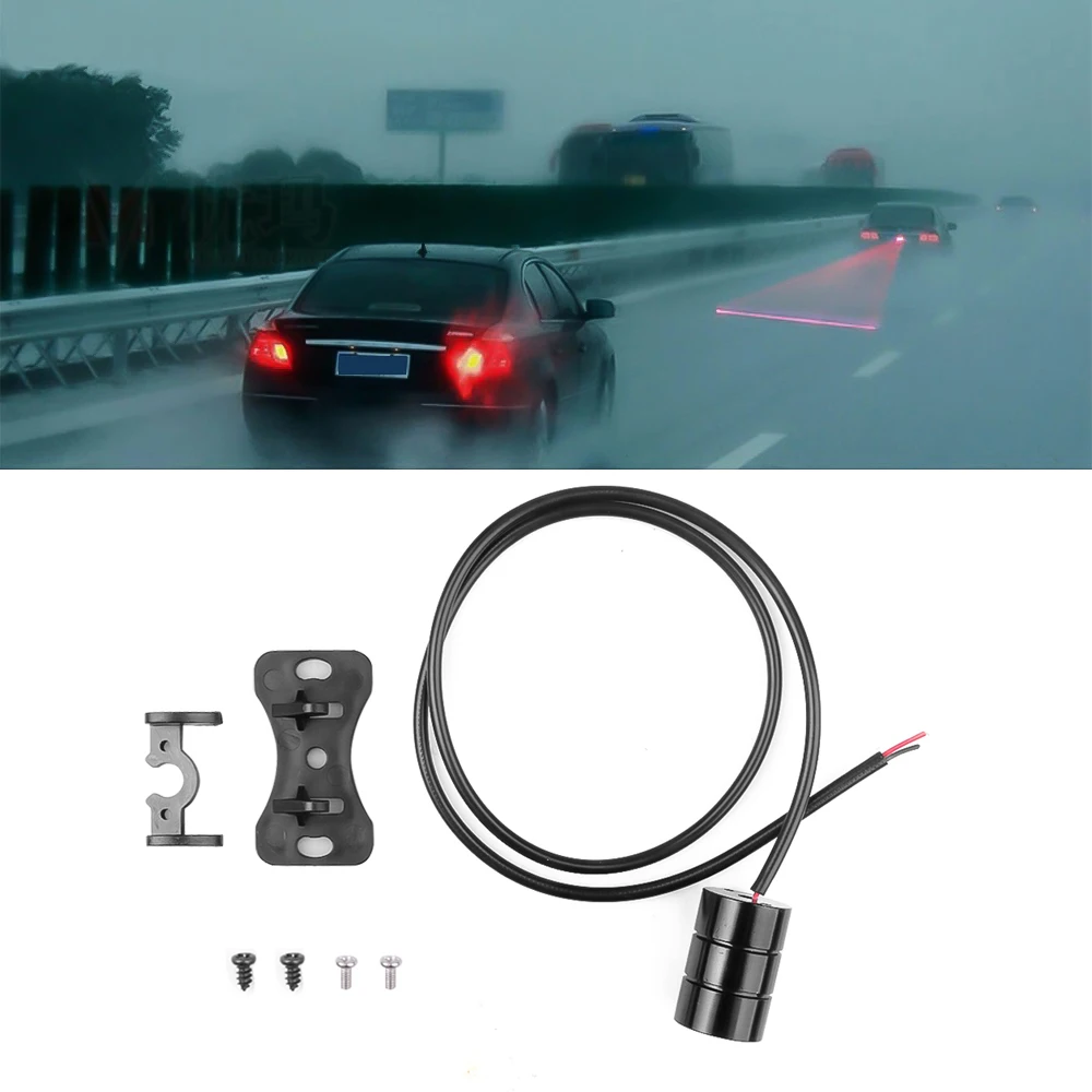 سيارة المضادة للتصادم الليزر الضباب ضوء السيارات مكافحة الضباب وقوف السيارات وقف الكبح إشارة مؤشرات دراجة نارية LED تحذير ضوء سيارة التصميم