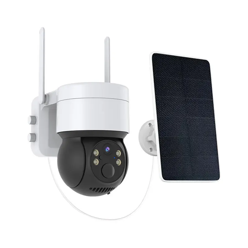 

Wifi Smart Outdoor 360 PTZ PIR 1080P Camera Solar Panel Powered CCTV IP Wireless Security Network Camera