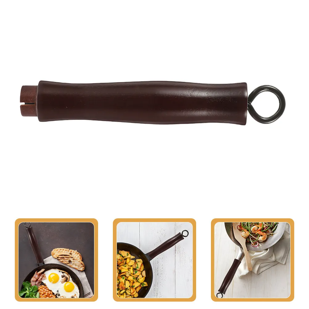 

Ergonomic Anti-Scald Wooden Pot Handle Replacement Pan Milk Pot Grip Cooking Tool Frying Pan Handle Cookware Supplies