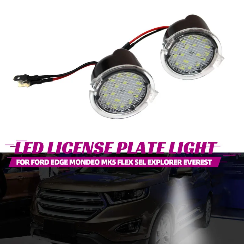Car Led Under Side Rearview Mirror Puddle Light for Ford F-150 Mondeo MK5 Edge Fusion Explorer Flex Taurus Mustang Light