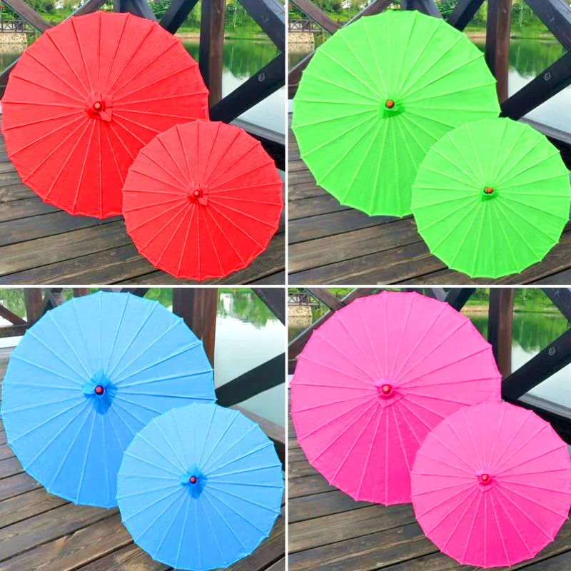 Hand-painted Paper Umbrellas DIY Hand-painted Umbrellas Blank Red Small Paper Umbrellas Kindergarten CHILDREN\'S Toys Oil Paper