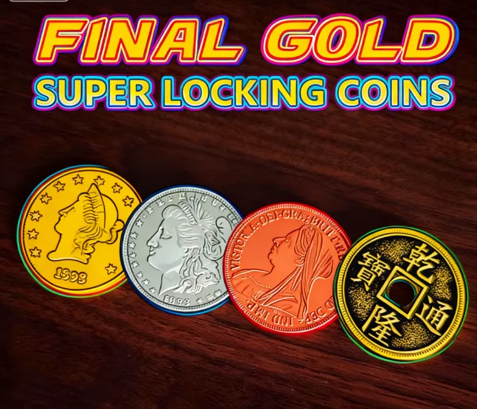 

Магический набор монет Ultimate Locking с Final Gold — профессиональный трюк для исчезания крупным планом, легко сделать, забавный подарок на вечеринку для начинающих