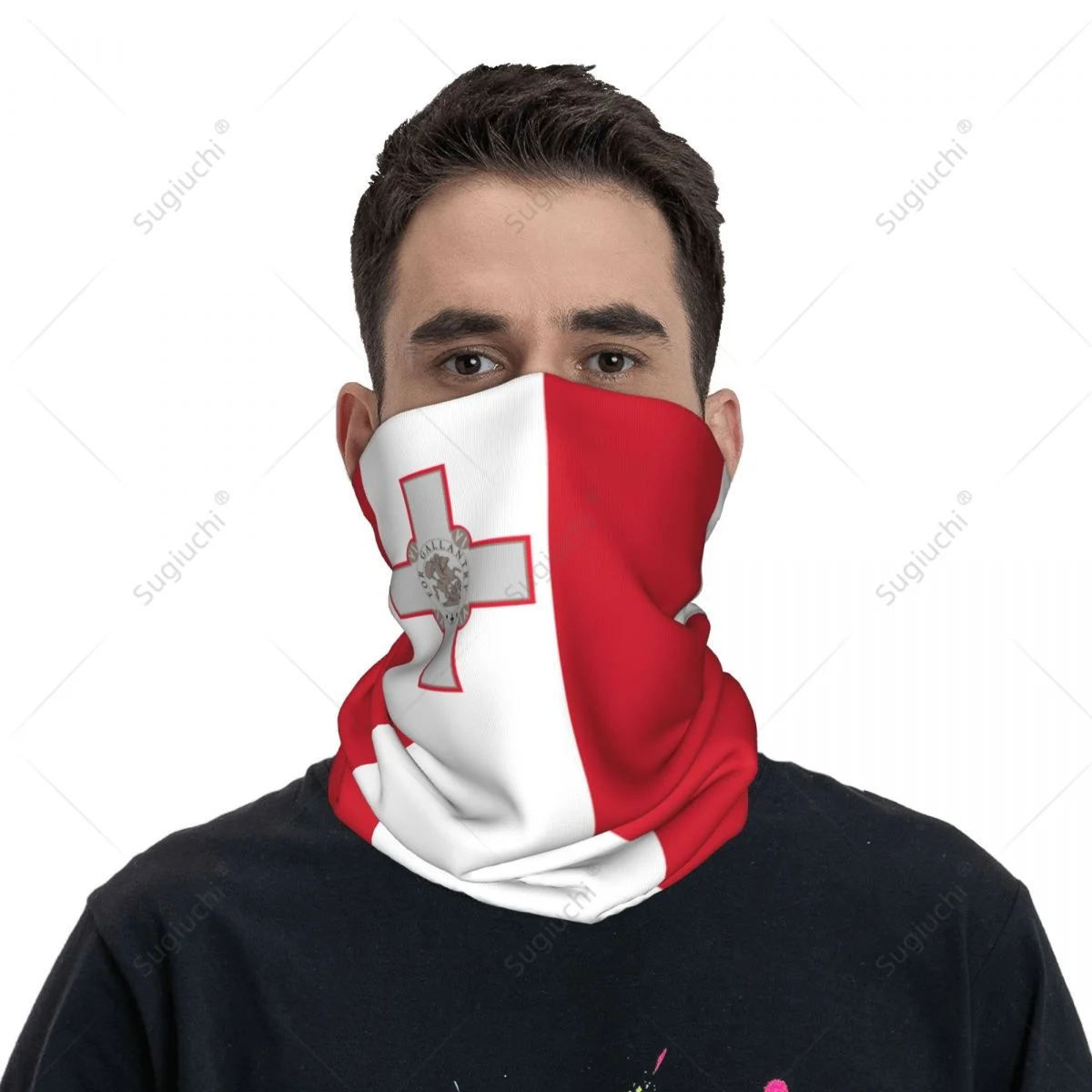 

Unisex Malta Flag Neckerchief Scarf Neck Face Mask Scarves Neck Warmer Seamless Bandana Headwear Cycling Hiking