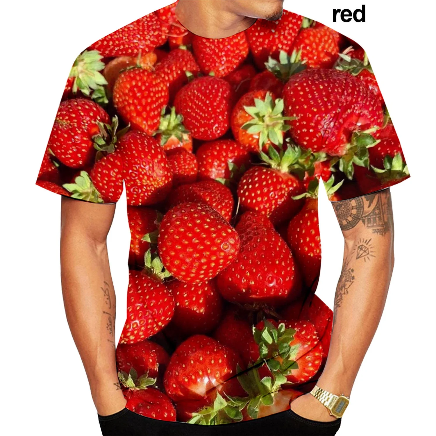 The Fresh Fruits Food 3D Print T Shirts Funny Casual Hip Hop Men Women Short Sleeve Top