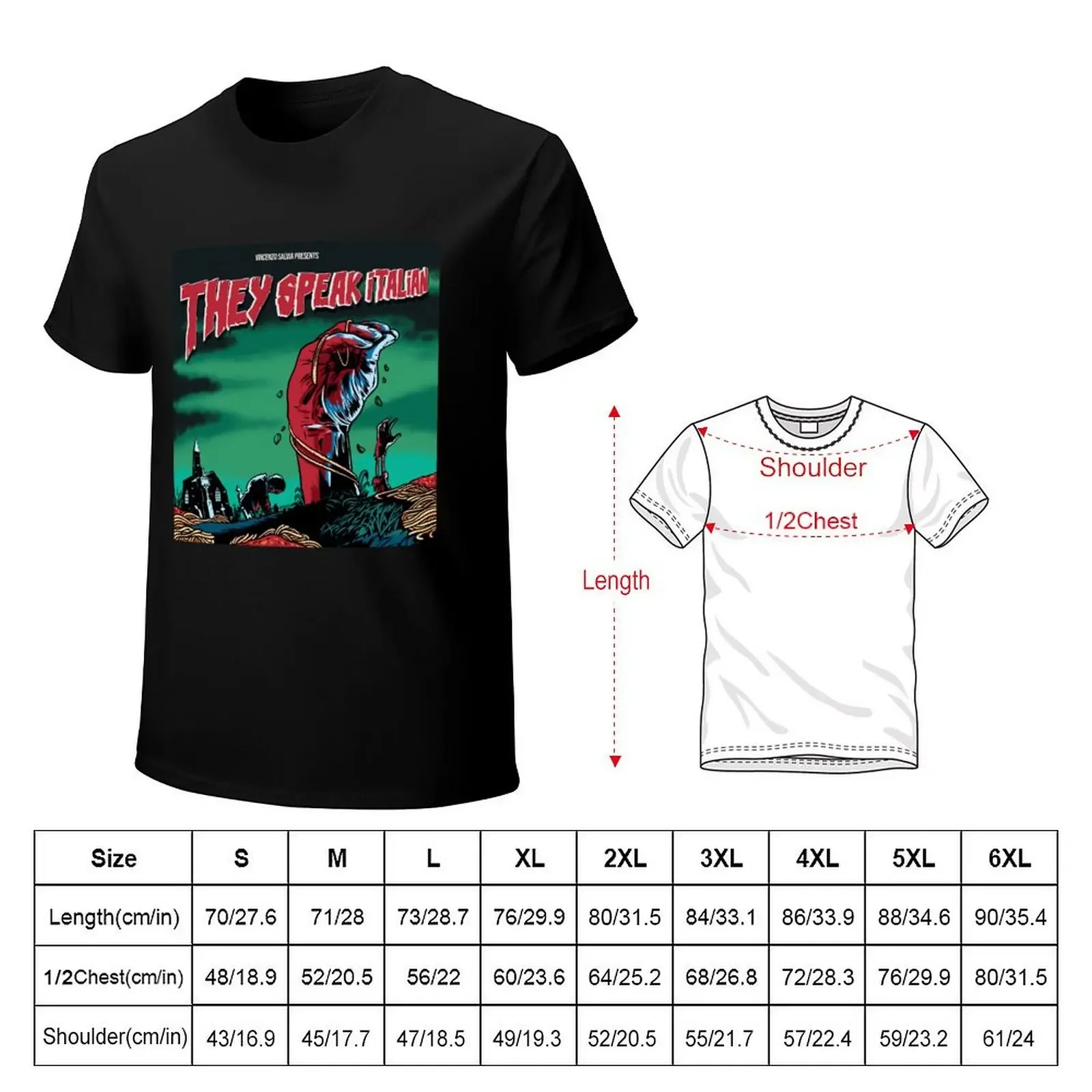 They Speak Italian T-Shirt street wear quick-drying aesthetic clothes shirts graphic tee men