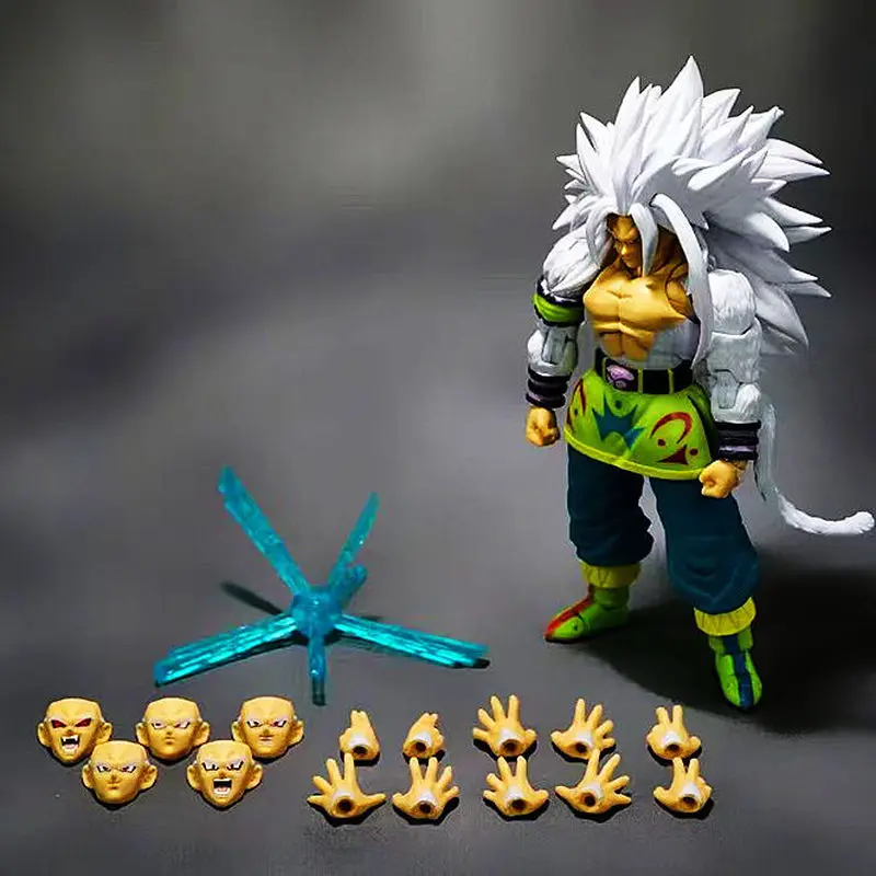 

Black Hole Super Saiyan 5 Goku Action Figure Dragon Ball Interchangeable Hands Effect Parts Anime Collection For Fans Model Toys