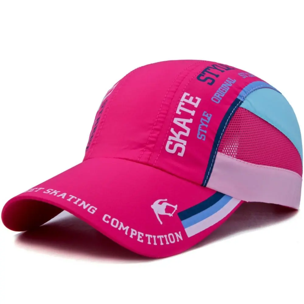 Quick Drying Quick Drying Hat Ultra Thin Breathable Breathable Baseball Cap Unisex Letter Patchwork Mesh Baseball Cap Summer