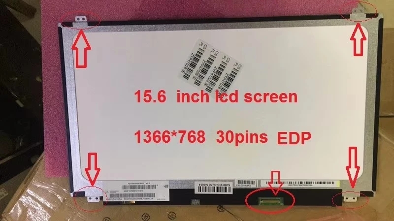 NT156WHM-N42 NT156WHM N42 N22 N21 NT156WHM N12 N156BGE-EA1 EA2 N156BGE-EB1 LP156WHU TPD1 B156XTN03.5 EDP 30 Pins 15.6 inch lcd