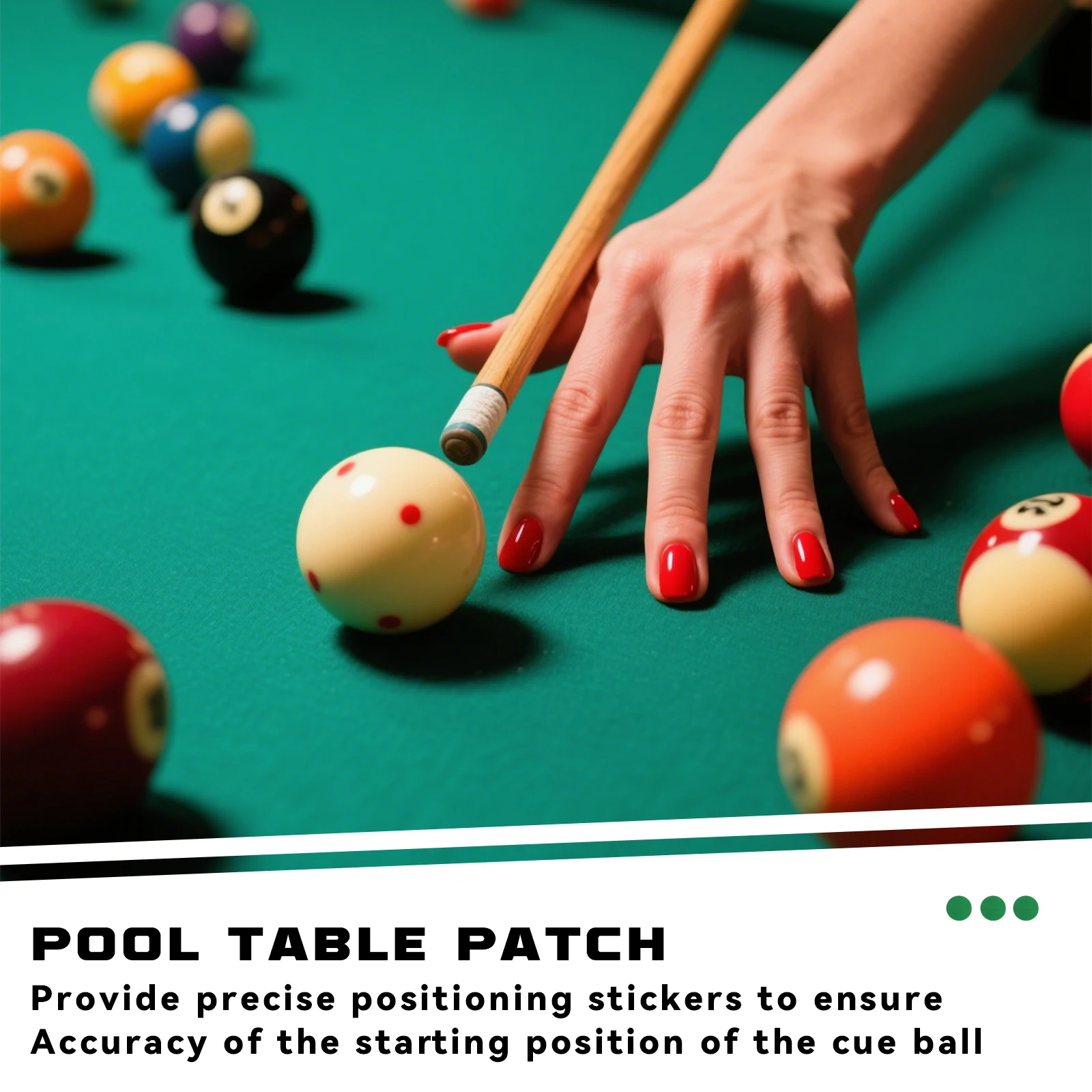 Billiard Patch Stickers Billiard Cloth Repair Table Cloth Snookers Patch Precision Snookers Marker Dots Pool Table Felt