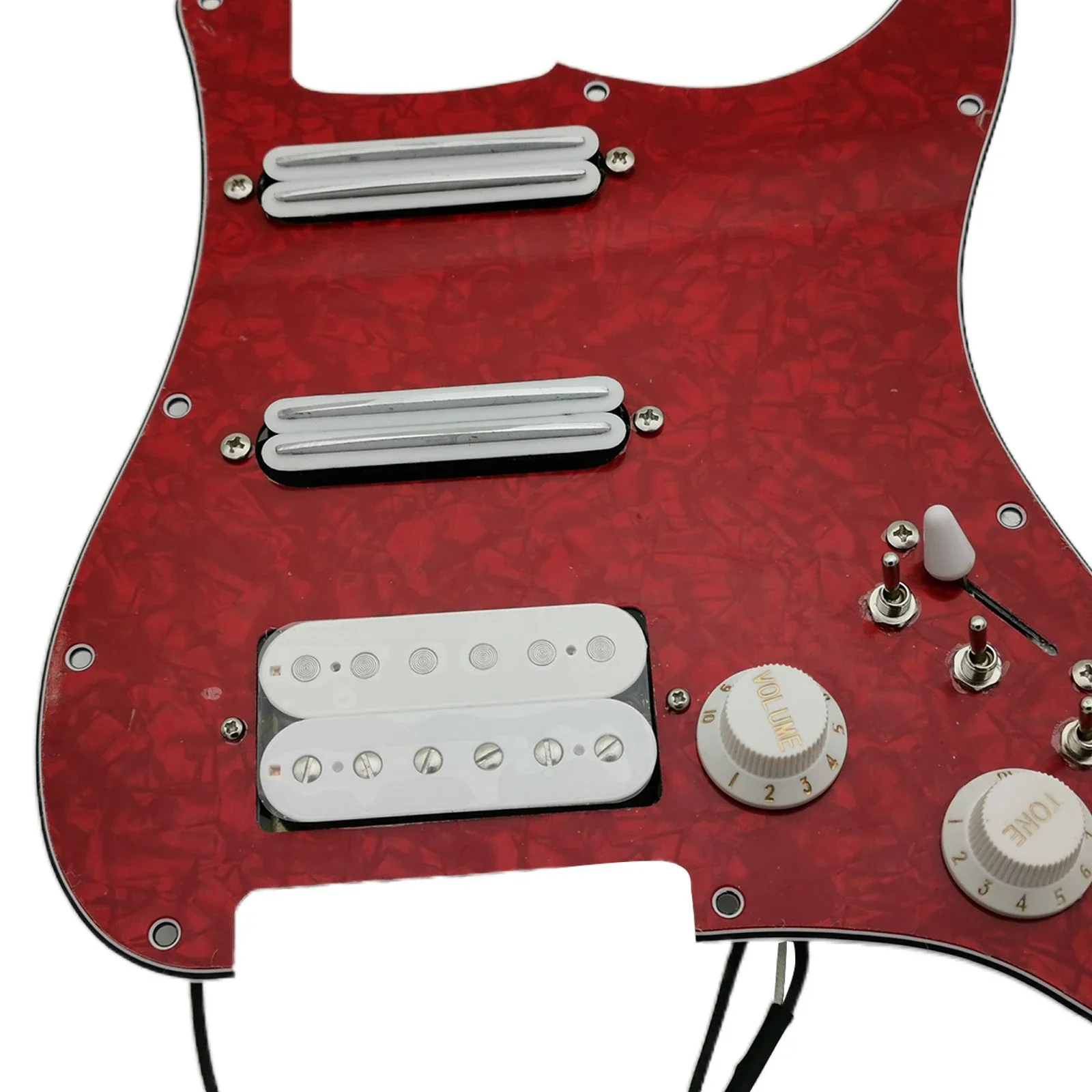 Prewired loaded Pickguard Humbucker Pickups Alnico 5 HSS Wiring Harness Push-Pull Single Cut Set
