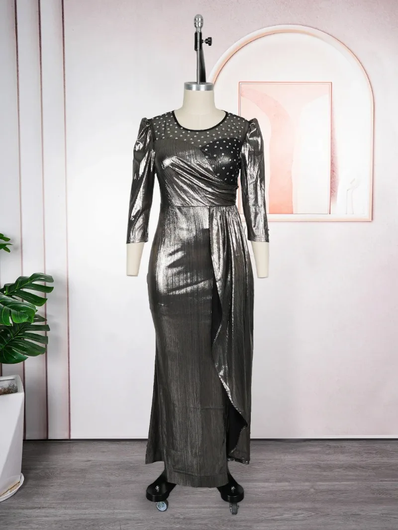 

2026 Christmas Fashion African Party Dresses For Women Dubai Ankara Wedding Evening Gown Plus Size Elegant Turkey Maxi Dress