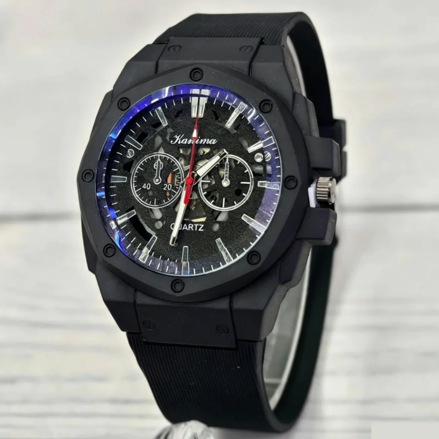 New Fashion Luxury Man High Quality Hollow Silicone Watch Men Business Quartz Watches Students Sports Wrist Watches Gifts Clock