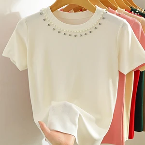 Women's Knit Korean T -shirt, sleeveless female blouse, with thin tops-en, solid y2k tank, new fashion, summer, 2022 7 Main Sales Korea - №6