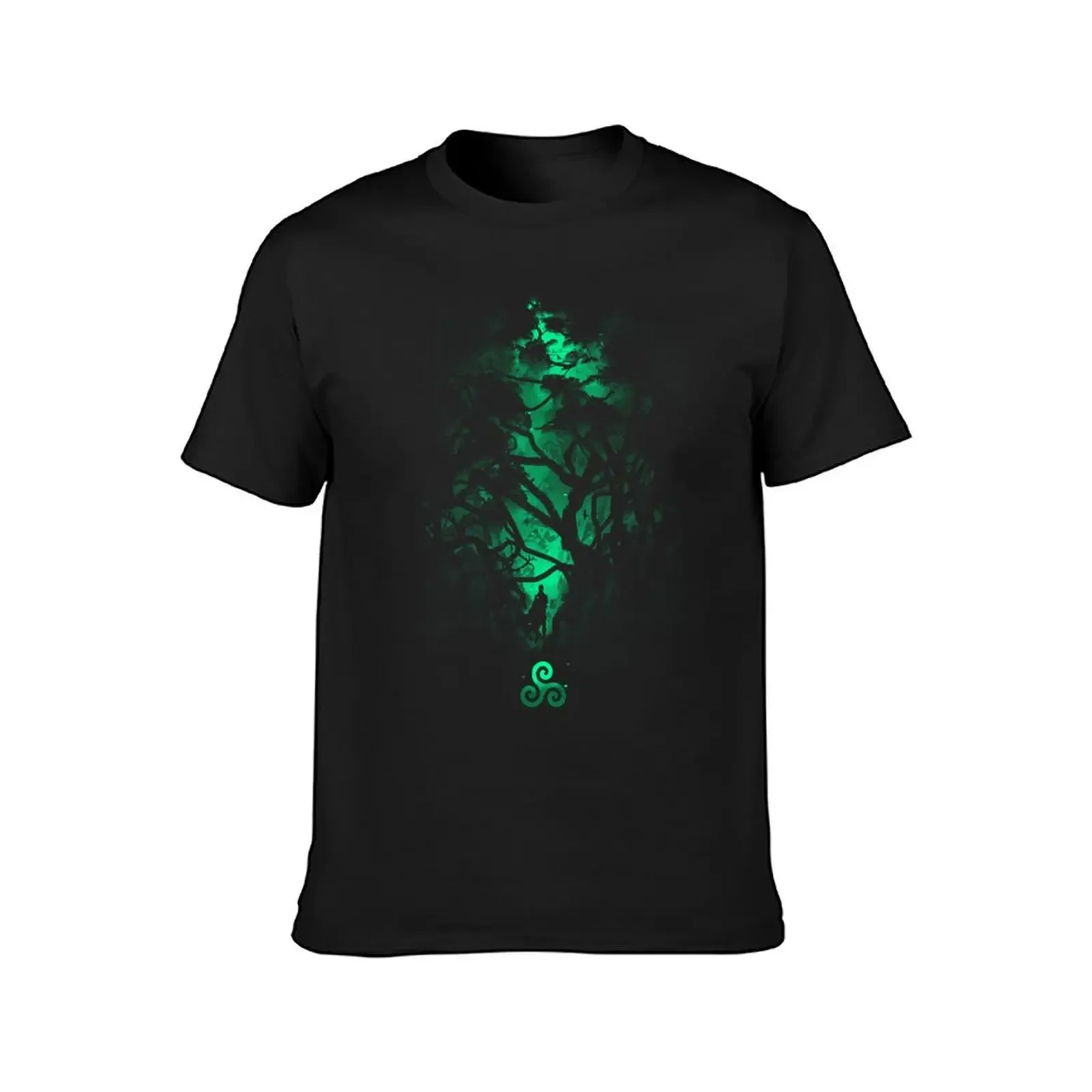 Green Forest - Triskelion - Nature Hike - Celtic Runes Gift For Hikers T-Shirt boys whites baggy shirts outfits for men