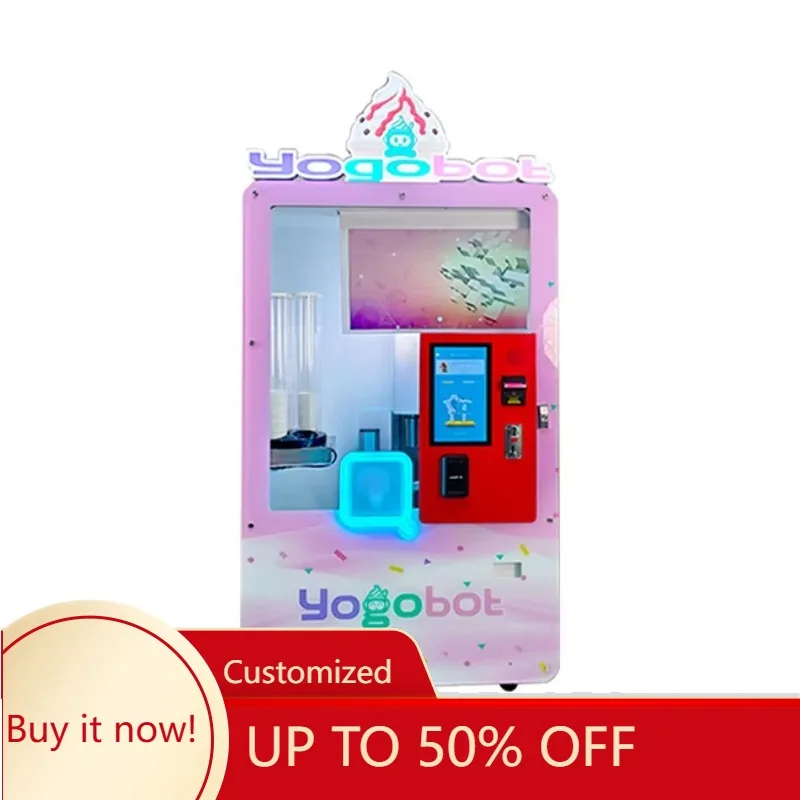 2026 New FL Custom Best-selling  Unmanned Self-service Ice Cream Vending Machines in Shopping Malls Parks Outdoor Commercial