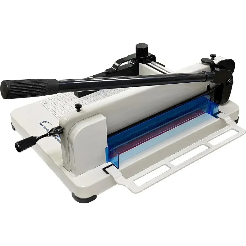 Heavy Duty Guillotine Paper Cutter 400 Sheet Capacity | Solid Steel Construction (A4-12'' Paper Cutter)