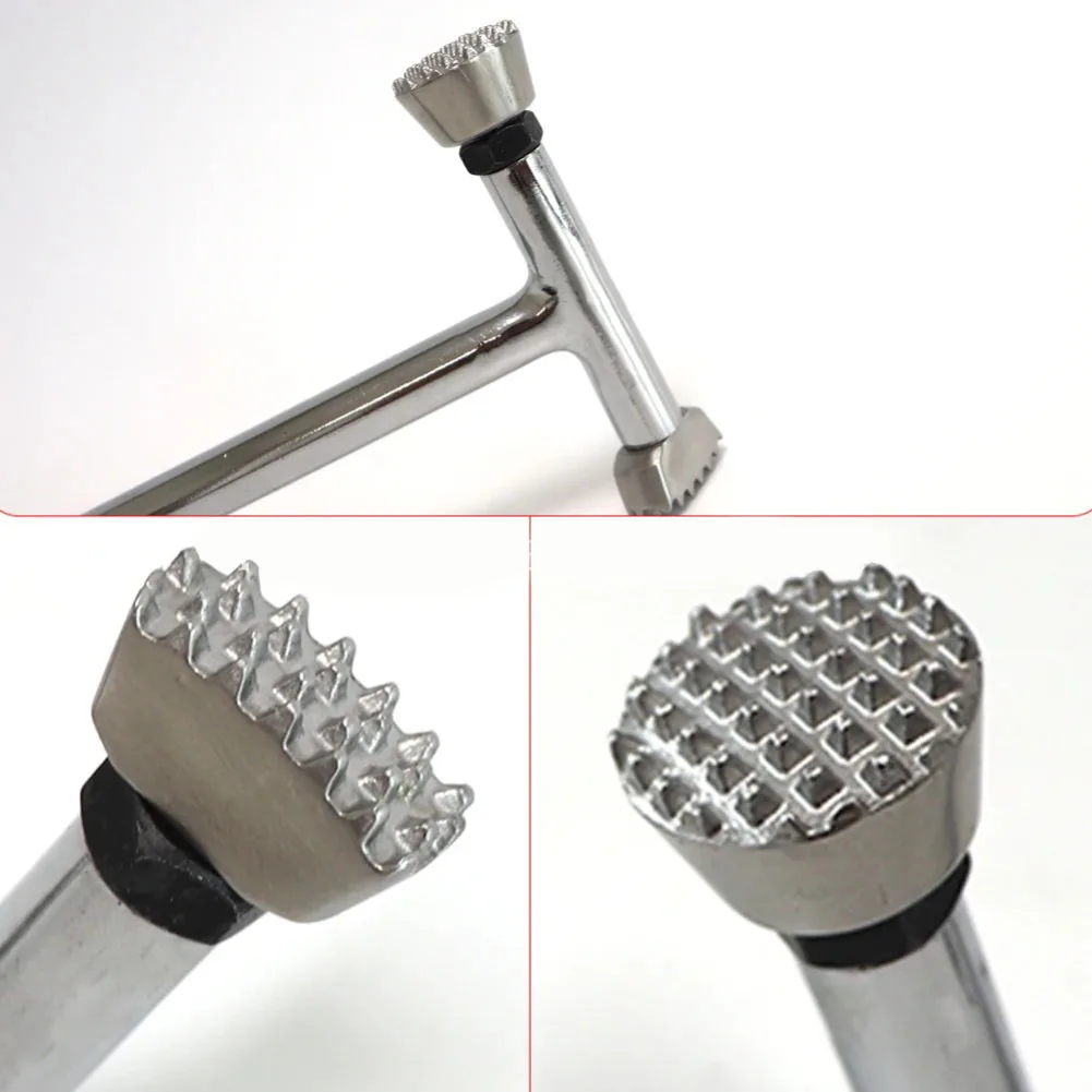 

2pcs Car Dent Repair Tool Flattening Hammer Replacement Head Stainless Steel Head Car Body Repair Tool