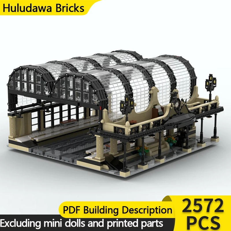 

Модель City Street View MOC, строительные кирпичи, станция Grand Studgate, модульная технология, детские праздничные подарки, сборные игрушки, костюм