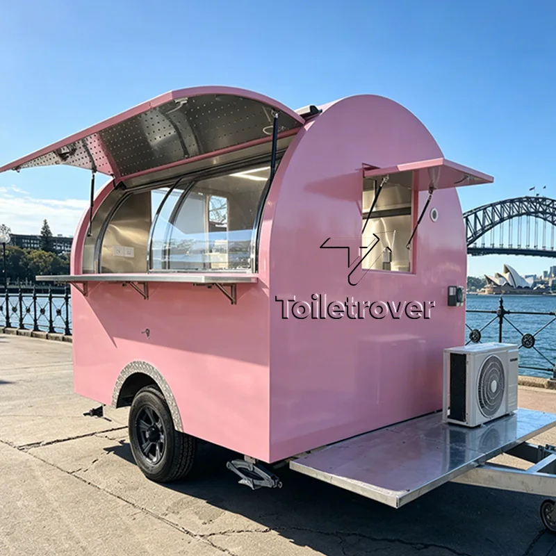 

Mini Fast Food Trucks Mobile Kitchen Fully Equipped Food Caravan Commercial Food Trailer Ice Cream Food Truck Trailer for USA
