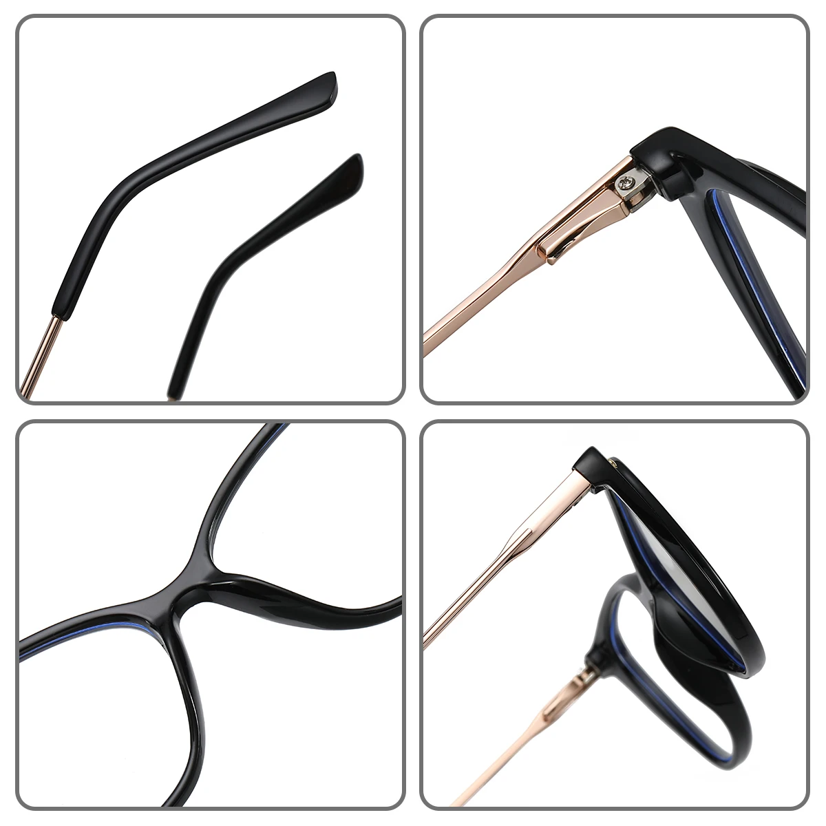 JMISUS 2025 สินค้าใหม่ Acetate ผีเสื้อแว่นตาผู้หญิงยอดนิยม Anti Blue Light Photochromic