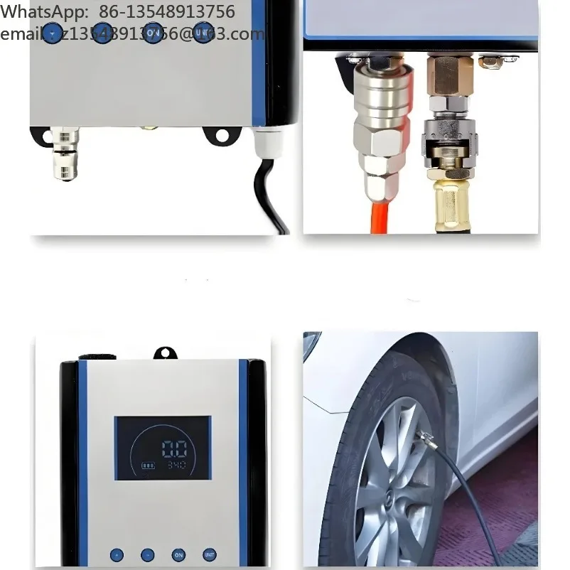 Automatic tire inflator Preset pressure Automatic charging and deflating car inflator