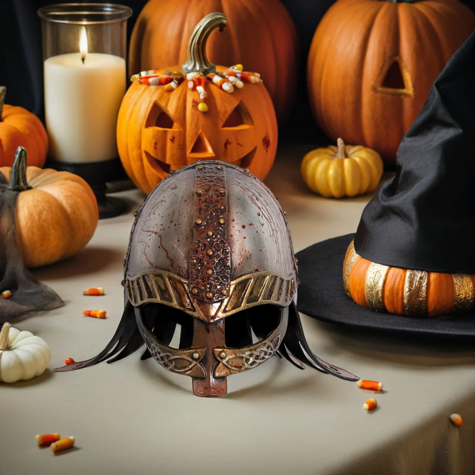 

Шляпа викингов для женщин и мужчин, средневековый костюмный аксессуар, легкая шляпа для косплея, реквизит для вечеринок, исторический головной убор воина