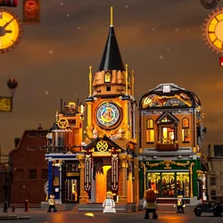 Funwhole domestic lighting building blocks steampunk World Trade Center difficult toy street view pendulum