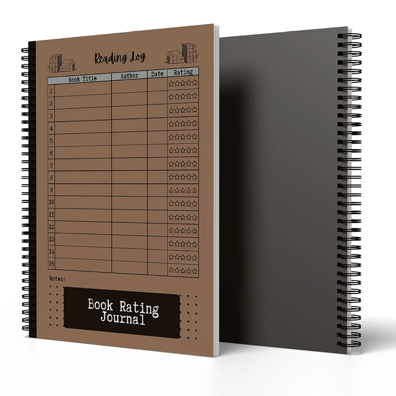 Compact leesdagboek - Volg uw vooruitgang met boekraten, notities en lijsten - Ideaal cadeau voor boekenliefhebbers en voordelige lezers